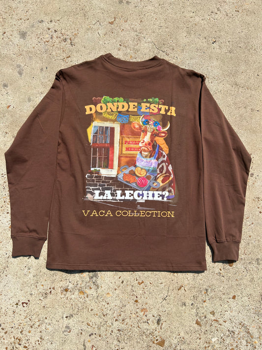 Donde Esta La Leche Long Sleeve Shirt